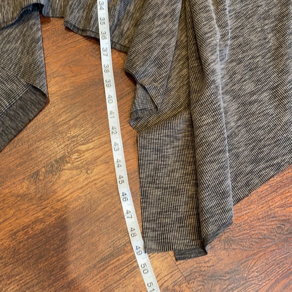 Joyfolie Mia joy dress gray waffle knit sleeveless handkerchief style LG - Picture 9 of 14